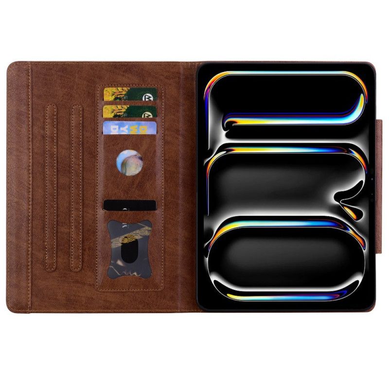 Bescherming Hoesje iPad Pro 13 (2025) Magnetische Sluiting Met Kattendesign