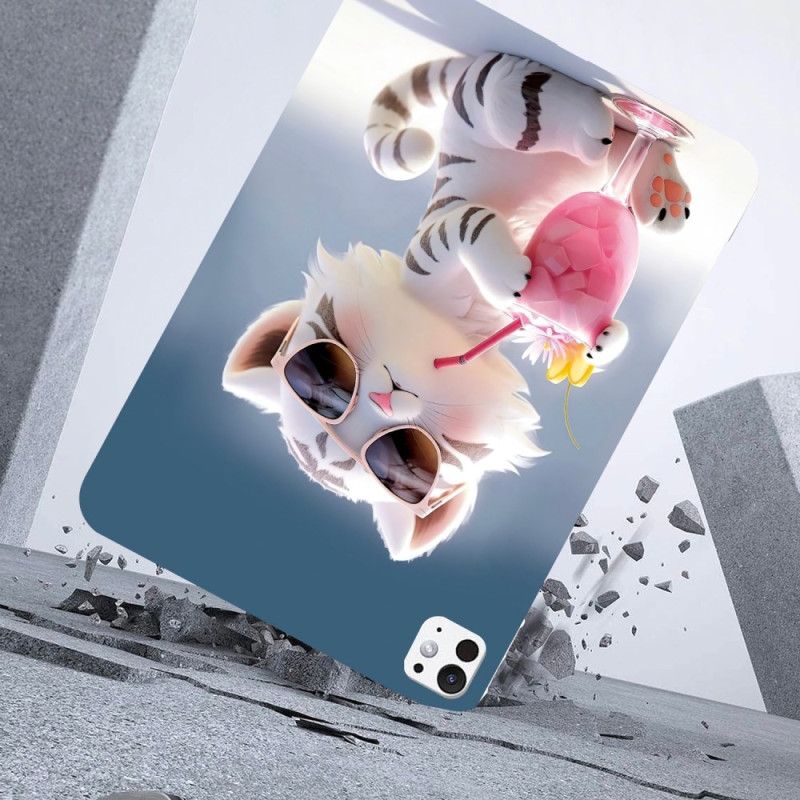 Case Hoesje iPad Pro 13 (2025) Telefoonhoesje Cartoon Tijger