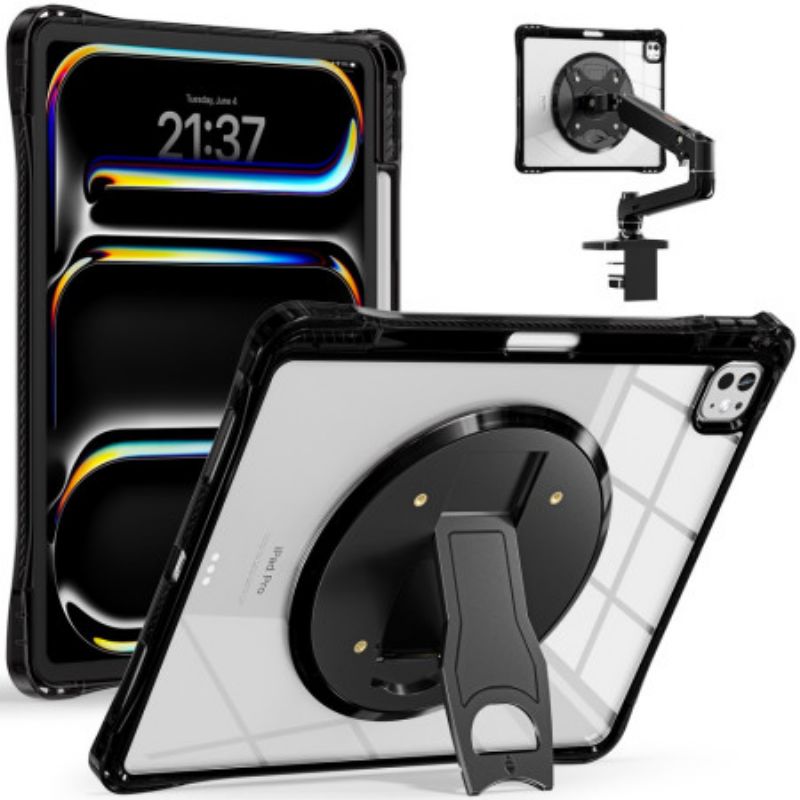 Case Hoesje iPad Pro 13 (2025) Telefoonhoesje Transparant Met Standaard