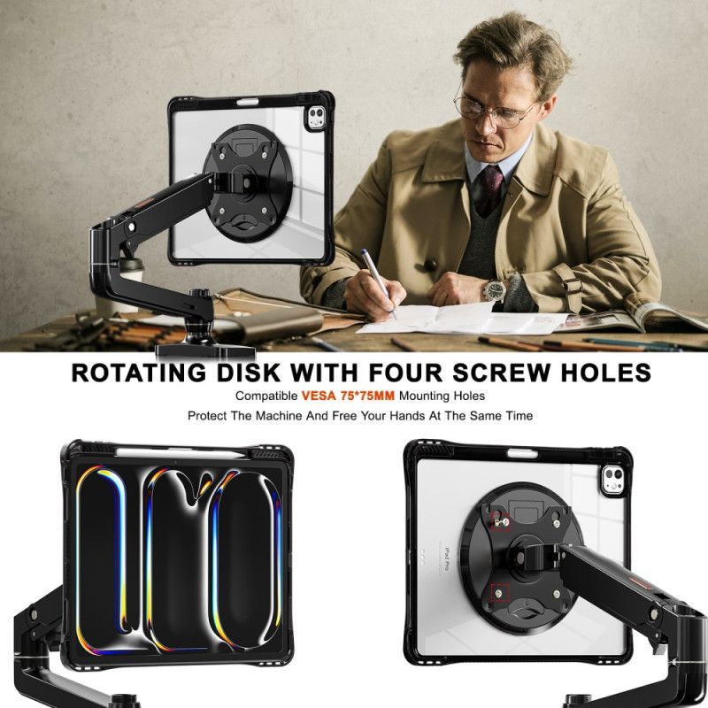 Case Hoesje iPad Pro 13 (2025) Telefoonhoesje Transparant Met Standaard