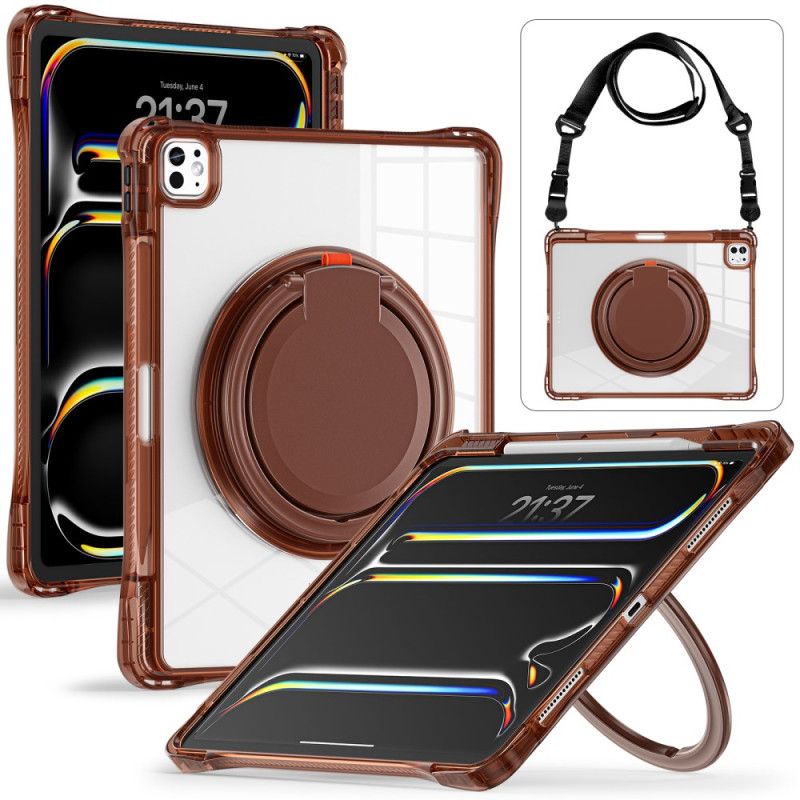 Cover Hoesje iPad Pro 13 (2025) Telefoonhoesje Verstelbare Standaard En Schouderband