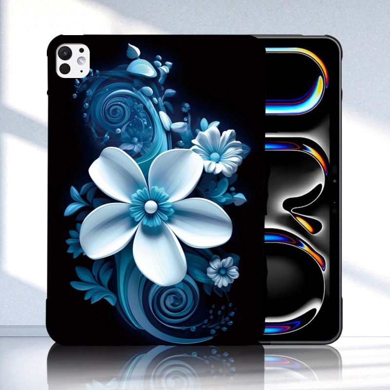 Cover Hoesje iPad Pro 13 (2025) Telefoonhoesje Zwarte Orchidee