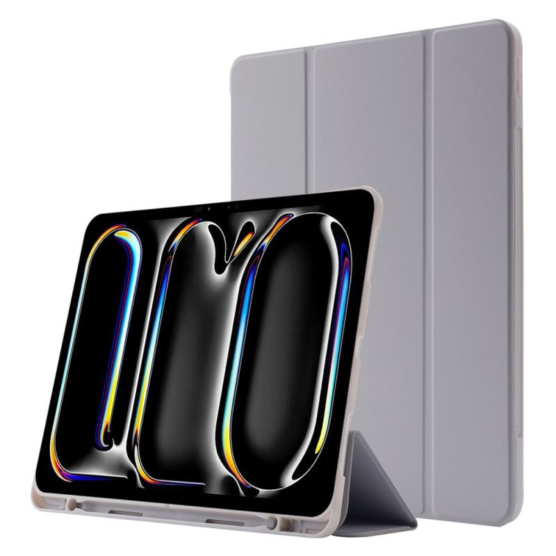 Cover iPad Pro 13 (2025) Drievoudige Standaard En Pennenhouder Bescherming Hoesje