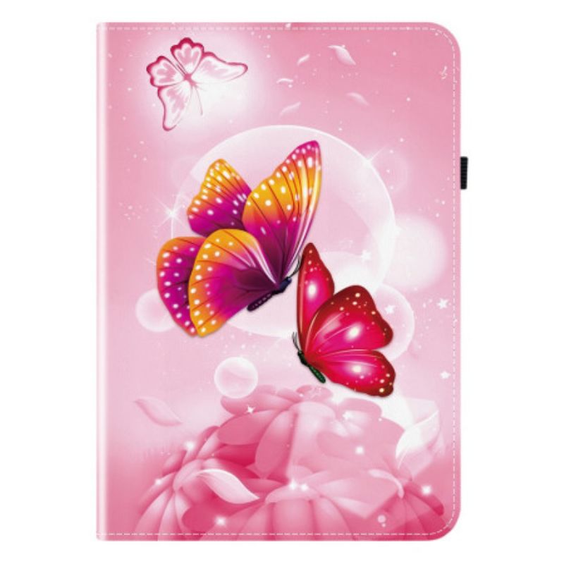 Cover iPad Pro 13 (2025) Roze Vlinders