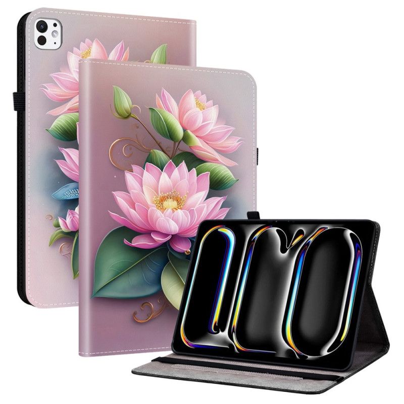Cover Voor iPad Pro 13 (2025) Lotuspatroon