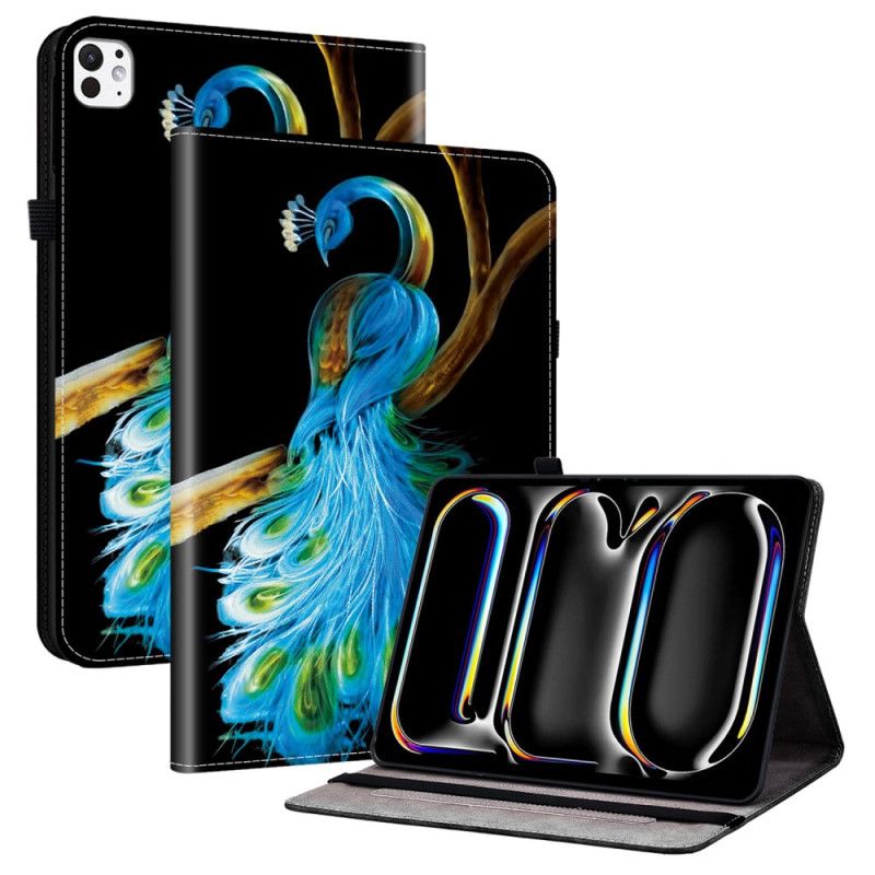 Hoesje Case iPad Pro 13 (2025) Pauwenpatroon