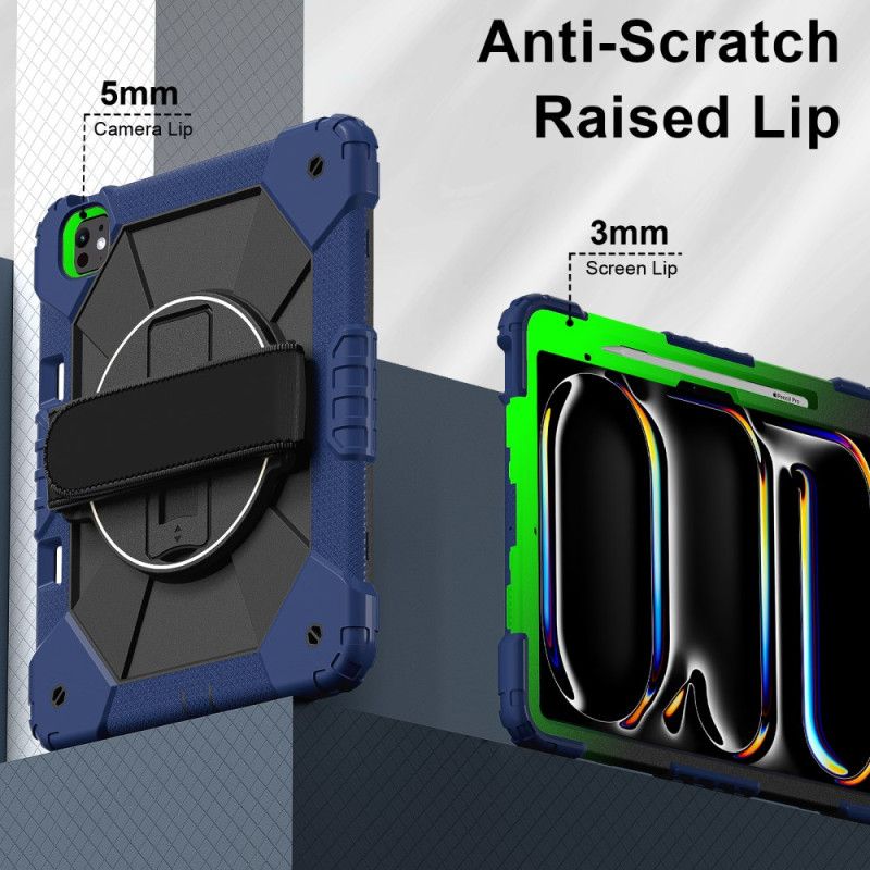 Hoesje iPad Pro 13 (2025) Handriem En Schouderband Bescherming Hoesje