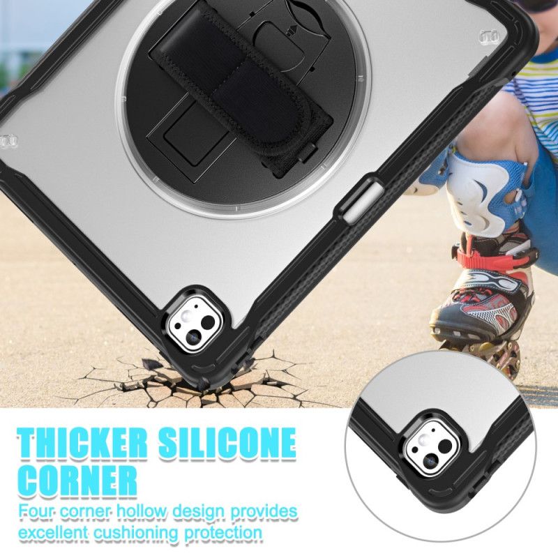 Hoesje iPad Pro 13 (2025) Standaard En Draaibare Handriem Bescherming Hoesje