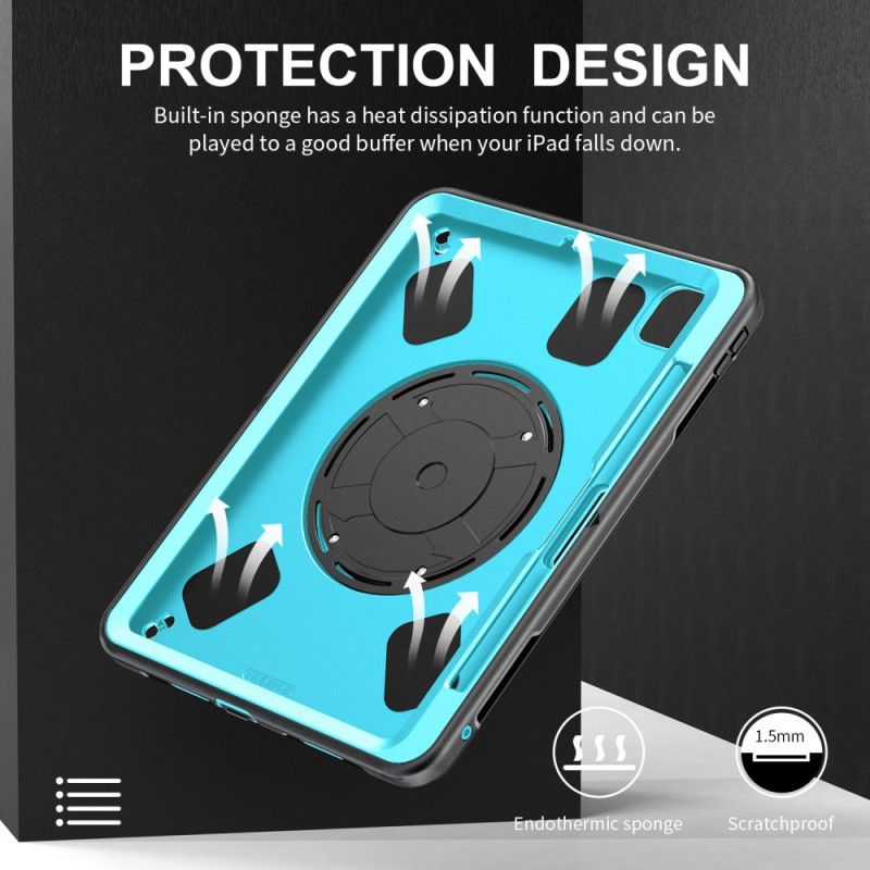 Hoesje iPad Pro 13 (2025) Stevige Ringhouder En Schouderriem