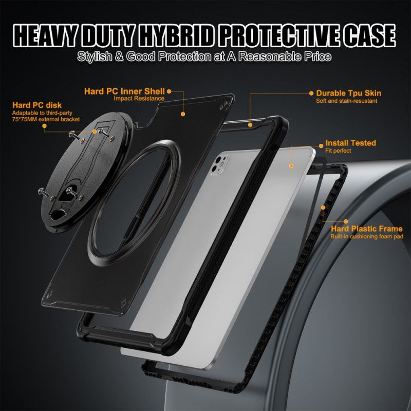 Hoesje Voor iPad Pro 13 (2025) Translucent Met Standaard