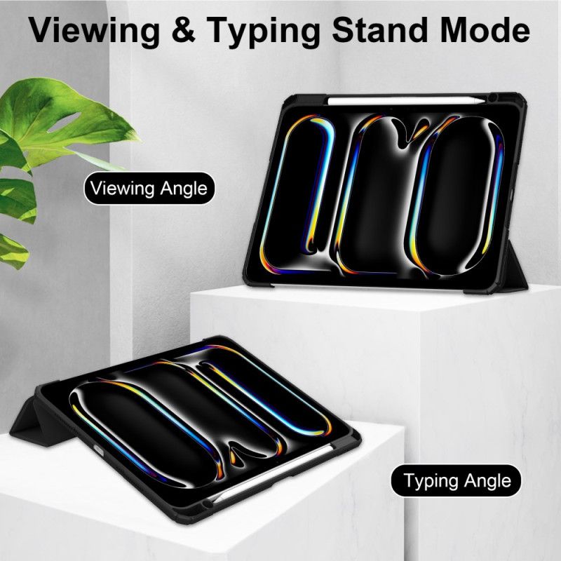 iPad Pro 13 (2025) Transparante Hoes Van Imitatieleer