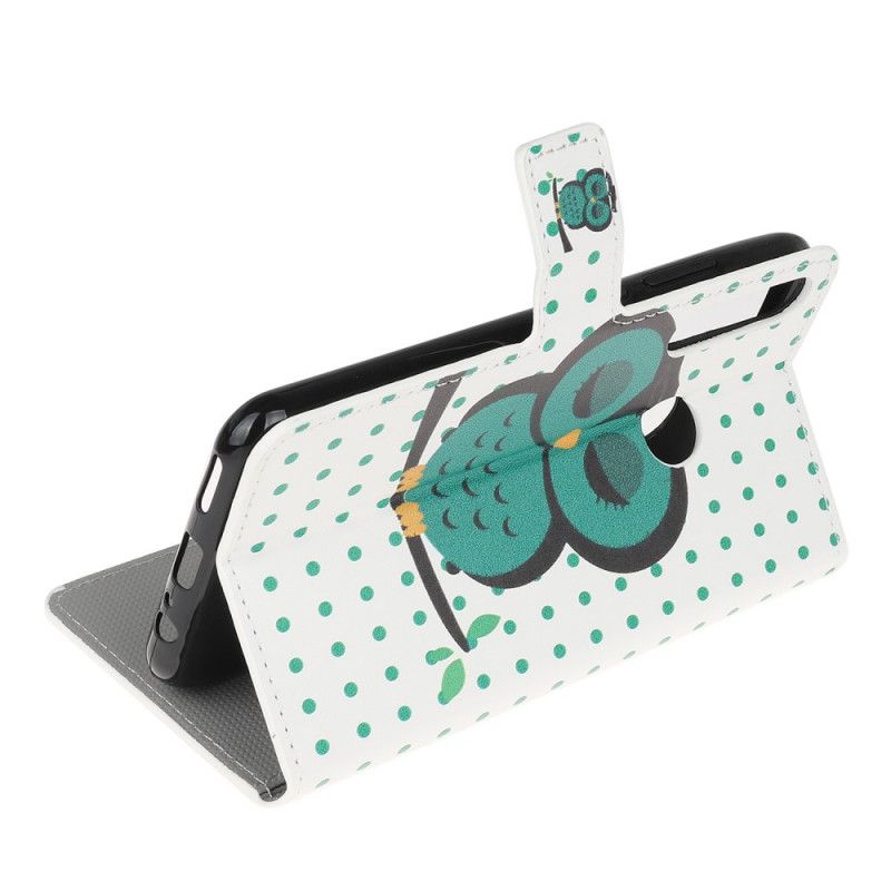 Bescherming Hoesje Huawei Y6p Telefoonhoesje Slapende Uil
