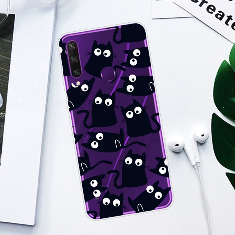 Case Hoesje Huawei Y6p Telefoonhoesje Zwarte Muizen