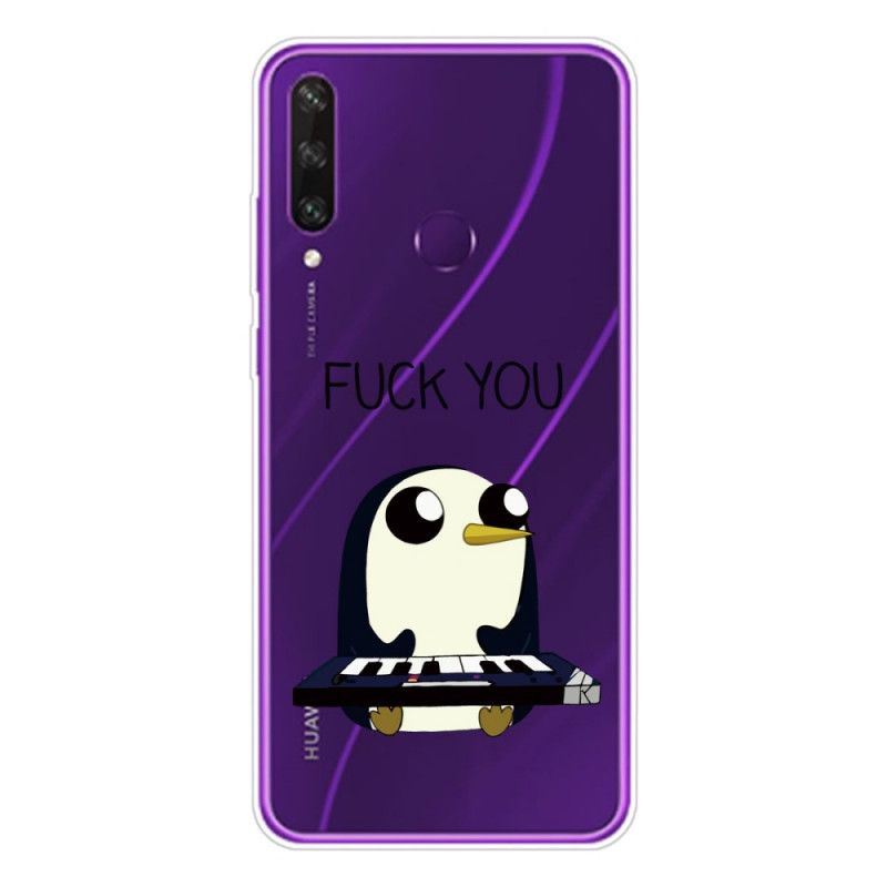 Cover Hoesje Huawei Y6p Telefoonhoesje Pinguin Fuck You