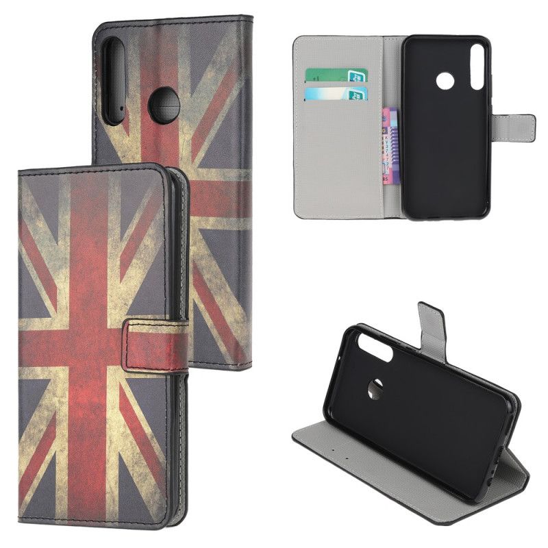 Flip Case Leren Huawei Y6p Engelse Vlag