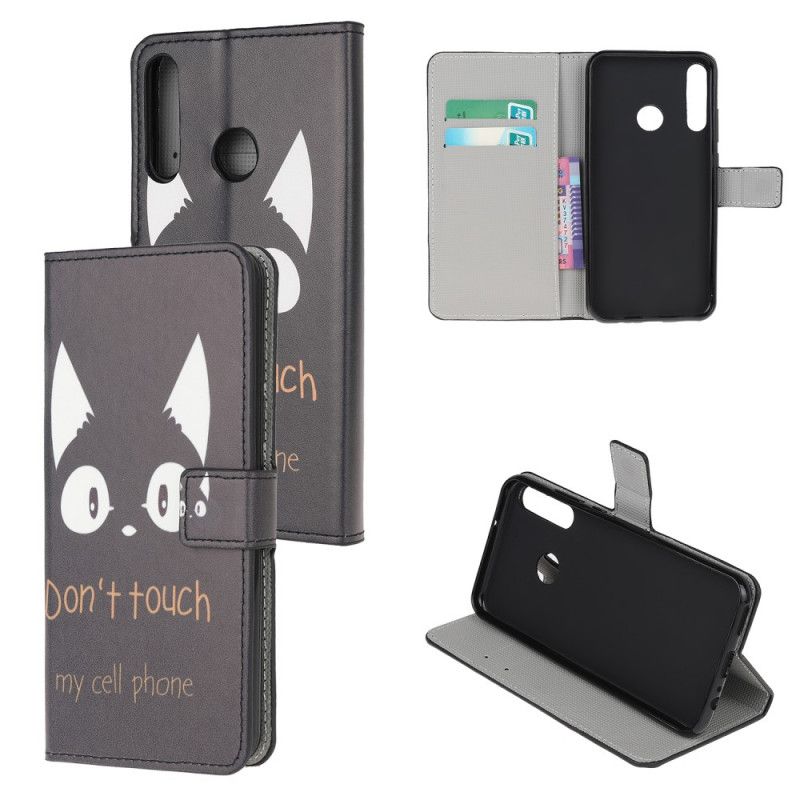 Flip Case Leren Huawei Y6p Raak Mijn Gsm Niet Aan