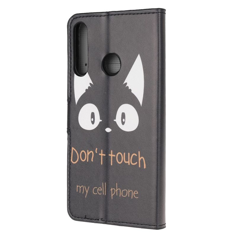 Flip Case Leren Huawei Y6p Raak Mijn Gsm Niet Aan