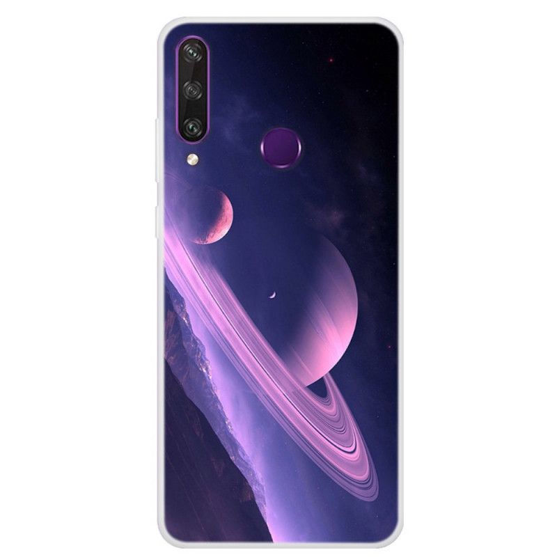Hoesje Huawei Y6p Geel Rood Spatiereeks