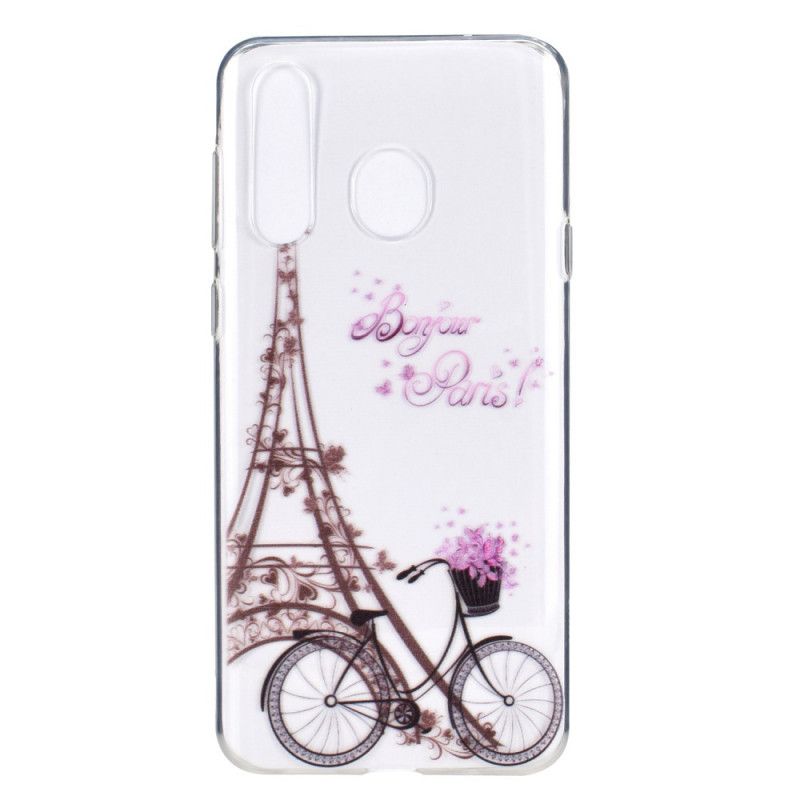Hoesje Huawei Y6p Transparant Hallo Parijs