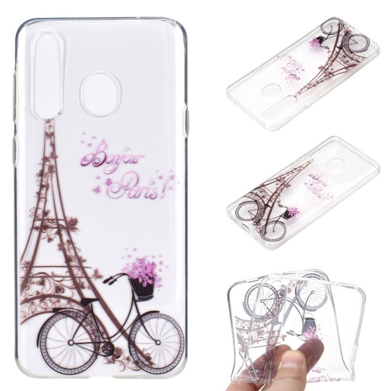 Hoesje Huawei Y6p Transparant Hallo Parijs