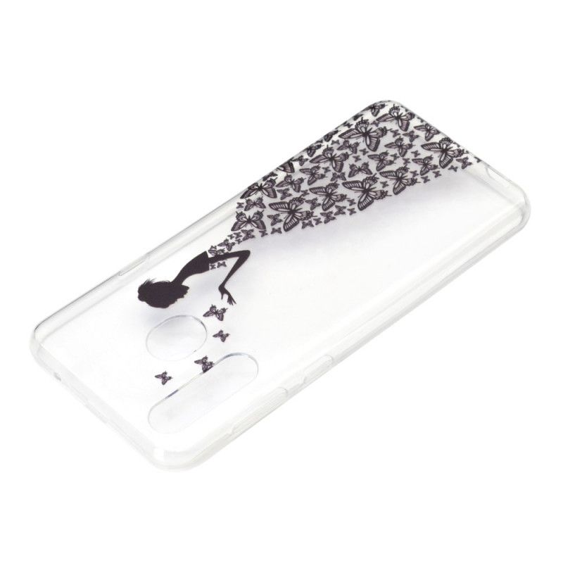 Hoesje Huawei Y6p Transparante Jurk Met Vlinders