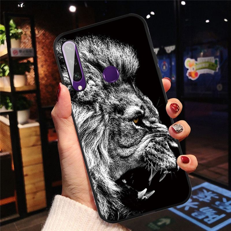 Hoesje Huawei Y6p Woeste Leeuw