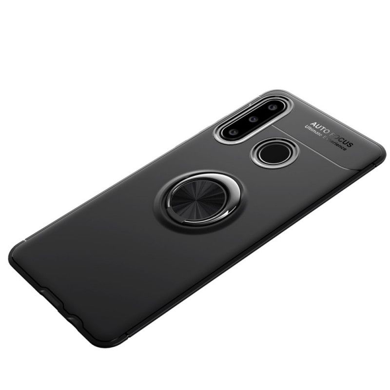 Hoesje voor Huawei Y6p Rood Zwart Lenuo Magnetische Ring