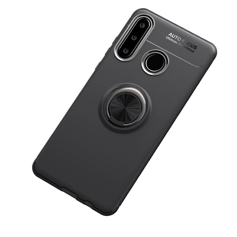 Hoesje voor Huawei Y6p Rood Zwart Lenuo Magnetische Ring