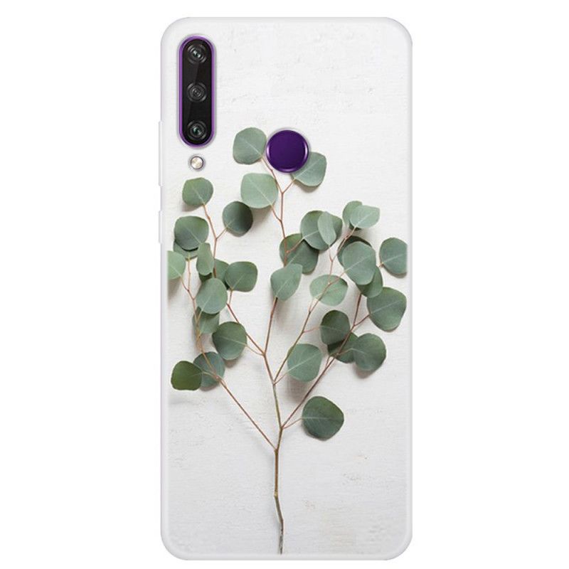 Hoesje voor Huawei Y6p Transparante Realistische Bladeren