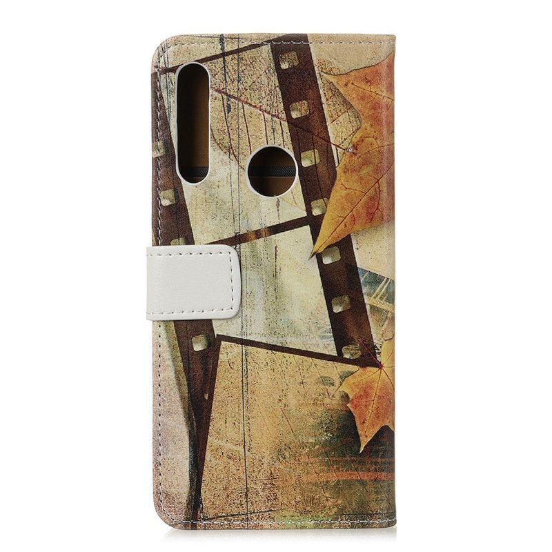 Leren Hoesje Huawei Y6p Eiffeltoren In De Herfst