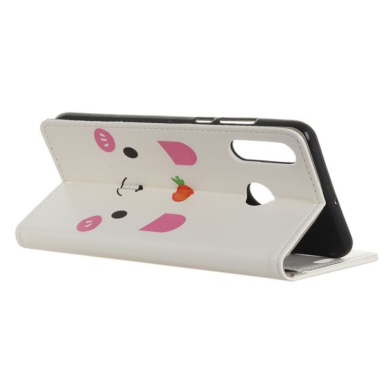 Leren Hoesje Huawei Y6p Leuke Cartoon