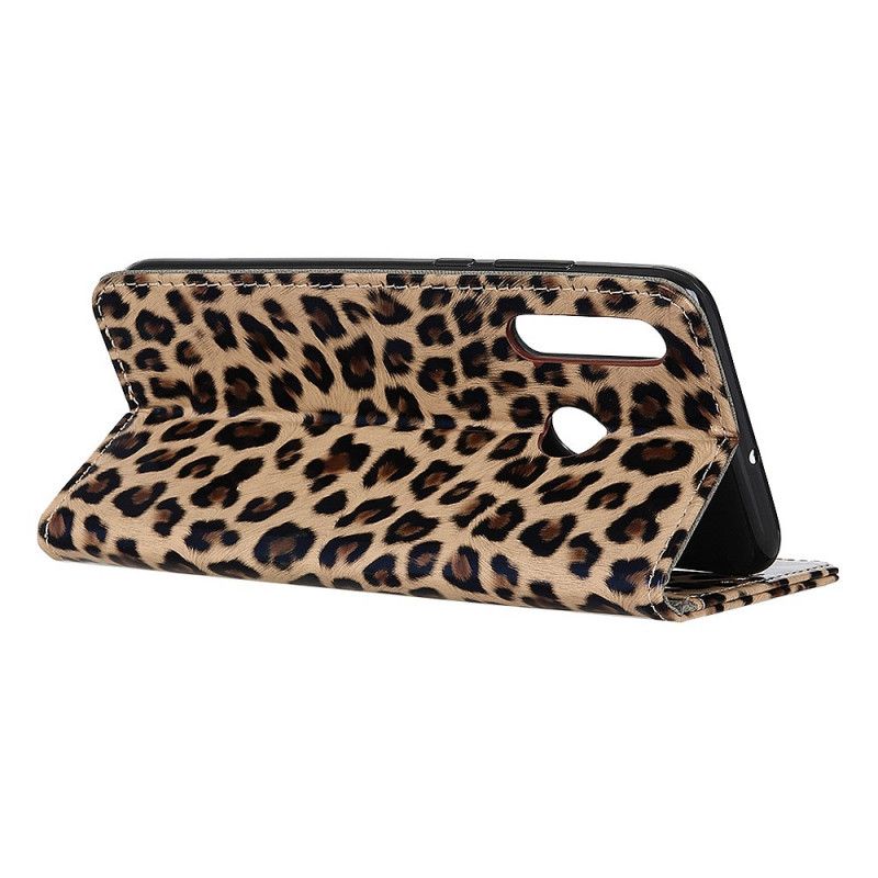 Leren Hoesje Huawei Y6p Luipaard