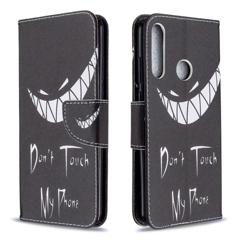 Leren Hoesje voor Huawei Y6p Duivelse Telefoon