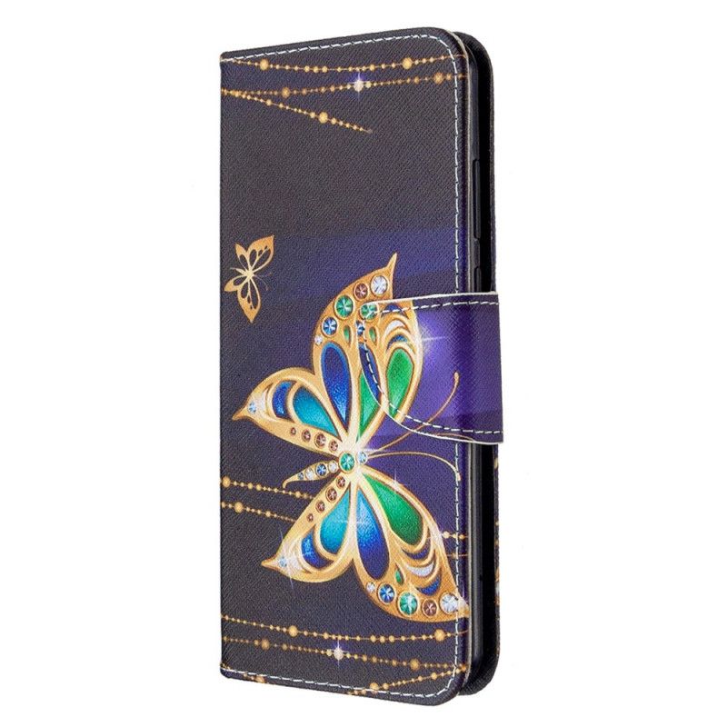 Leren Hoesje voor Huawei Y6p Magische Vlinder