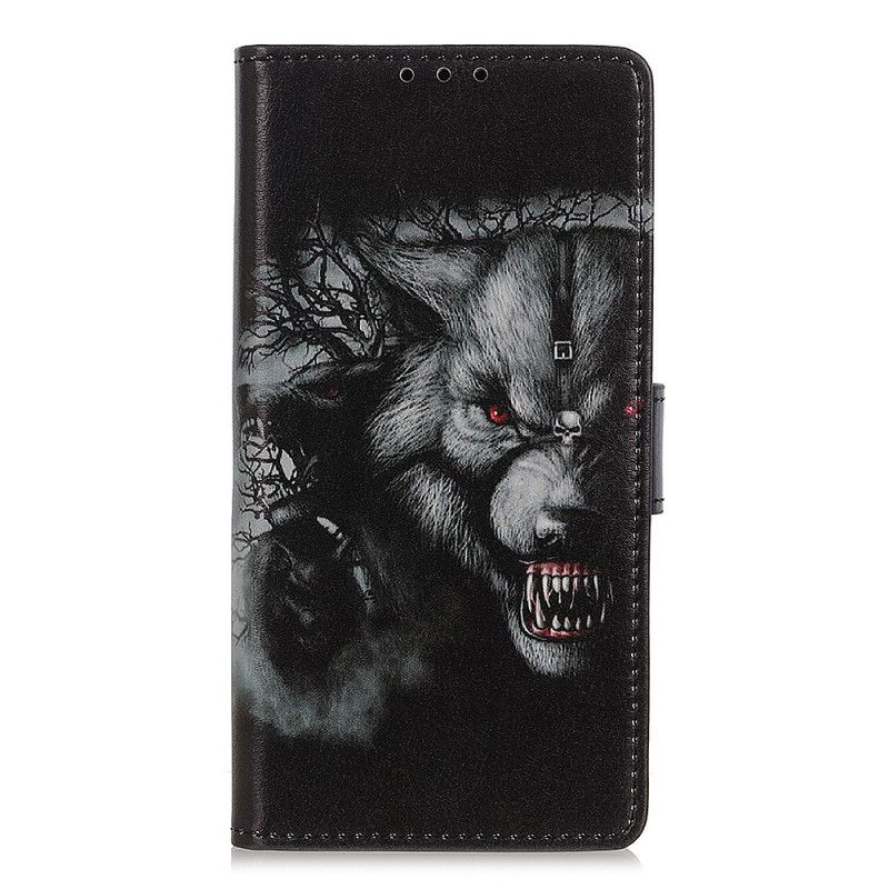 Leren Hoesje voor Huawei Y6p Weerwolf