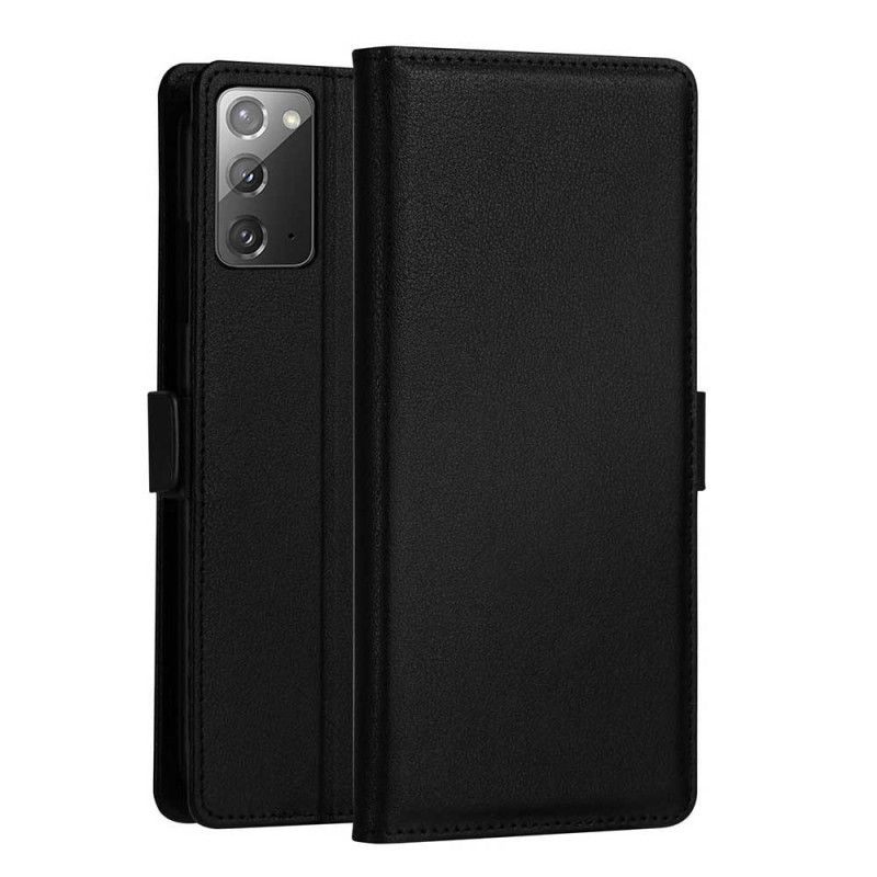 Bescherming Hoesje Samsung Galaxy Note 20 Rood Zwart Dzgogo Milo-Serie