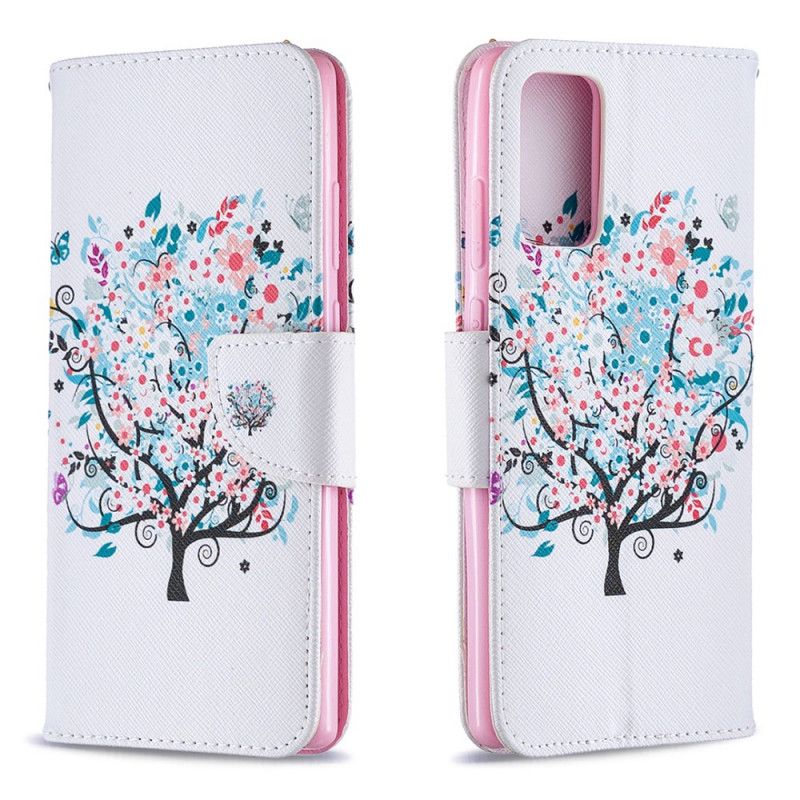 Bescherming Hoesje Samsung Galaxy Note 20 Telefoonhoesje Bloemrijke Boom