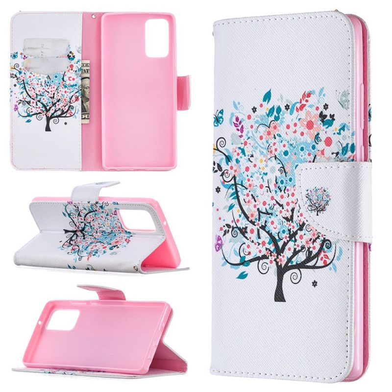 Bescherming Hoesje Samsung Galaxy Note 20 Telefoonhoesje Bloemrijke Boom