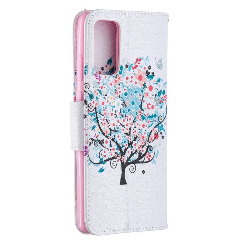 Bescherming Hoesje Samsung Galaxy Note 20 Telefoonhoesje Bloemrijke Boom