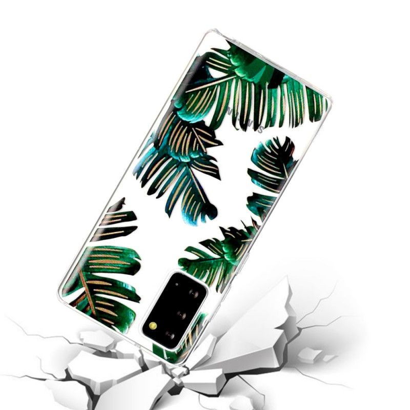 Case Hoesje Samsung Galaxy Note 20 Telefoonhoesje Groene Bladeren