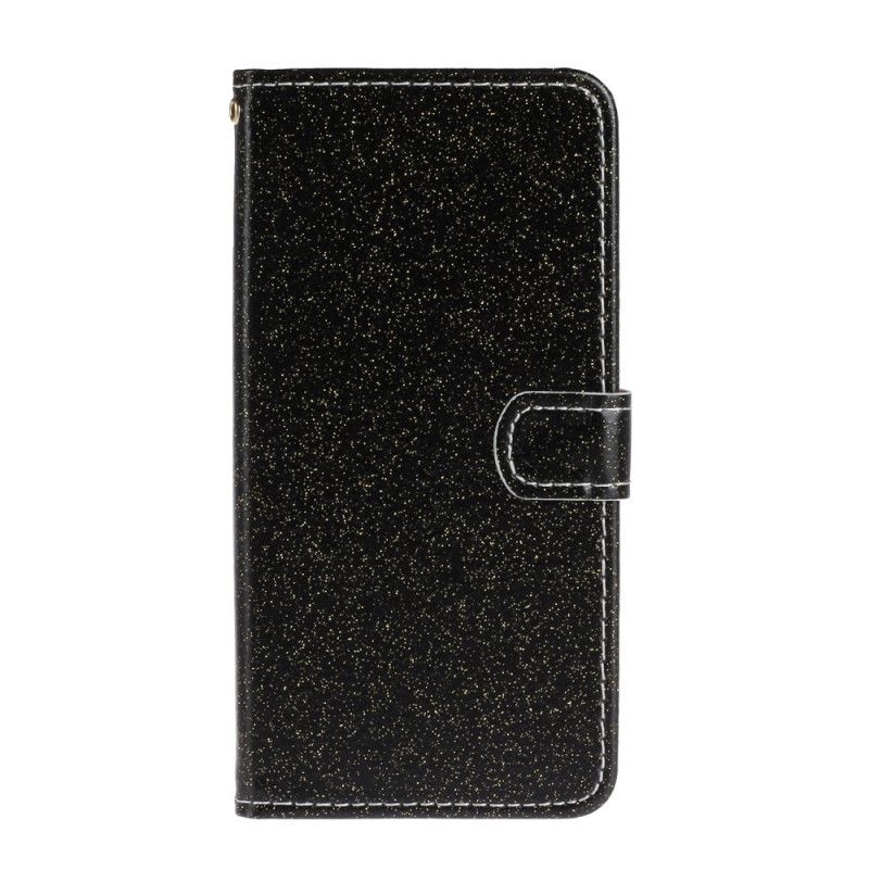 Cover Folio-hoesje Samsung Galaxy Note 20 Rood Zwart Telefoonhoesje Pailletten