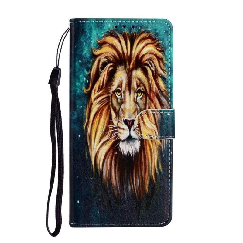 Cover Folio-hoesje Samsung Galaxy Note 20 Telefoonhoesje Koning Leeuw