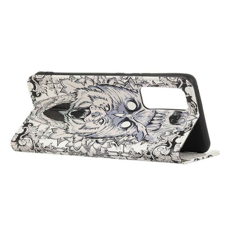 Flip Case Leren Samsung Galaxy Note 20 Woeste Dieren