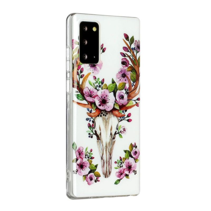 Hoesje Samsung Galaxy Note 20 Fluorescerende Bloeiende Eland