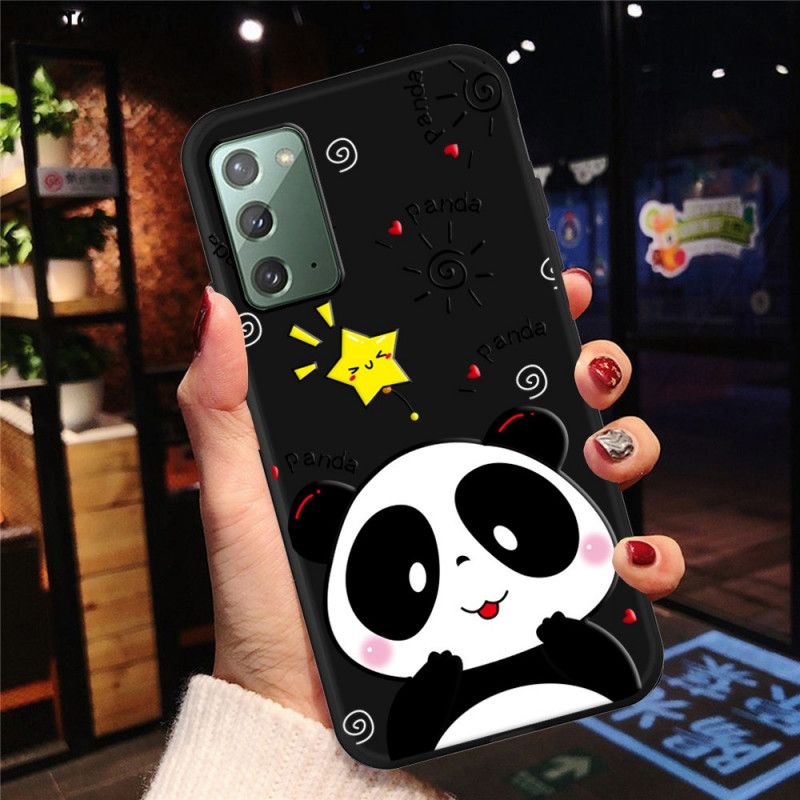 Hoesje Samsung Galaxy Note 20 Panda-Ster