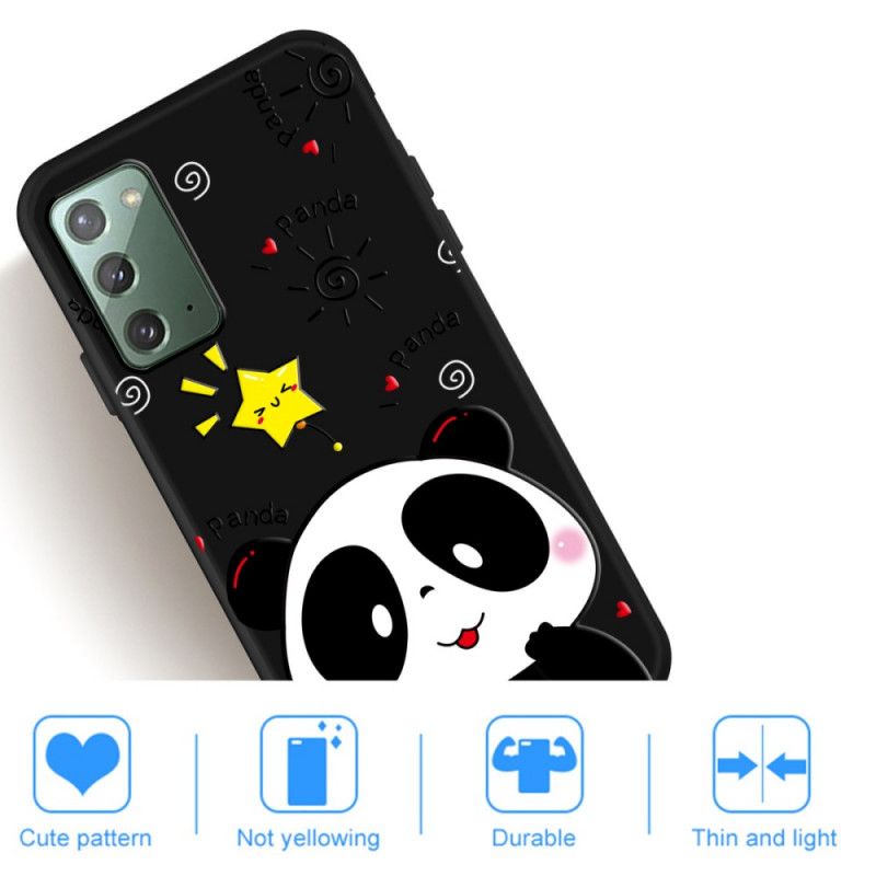 Hoesje Samsung Galaxy Note 20 Panda-Ster