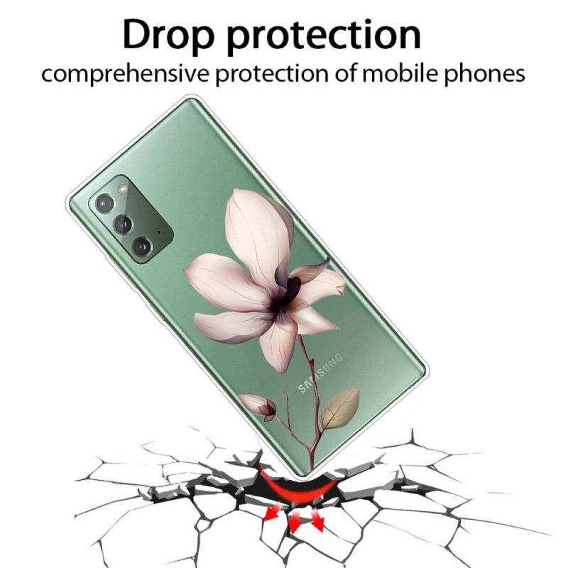 Hoesje Samsung Galaxy Note 20 Telefoonhoesje Premium Bloemen