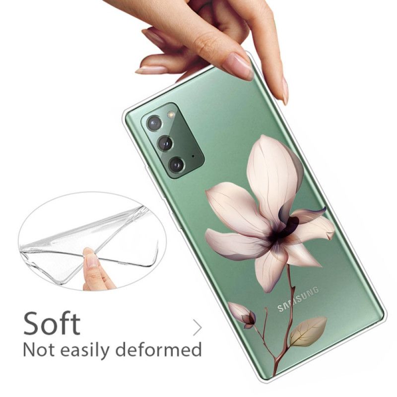 Hoesje Samsung Galaxy Note 20 Telefoonhoesje Premium Bloemen