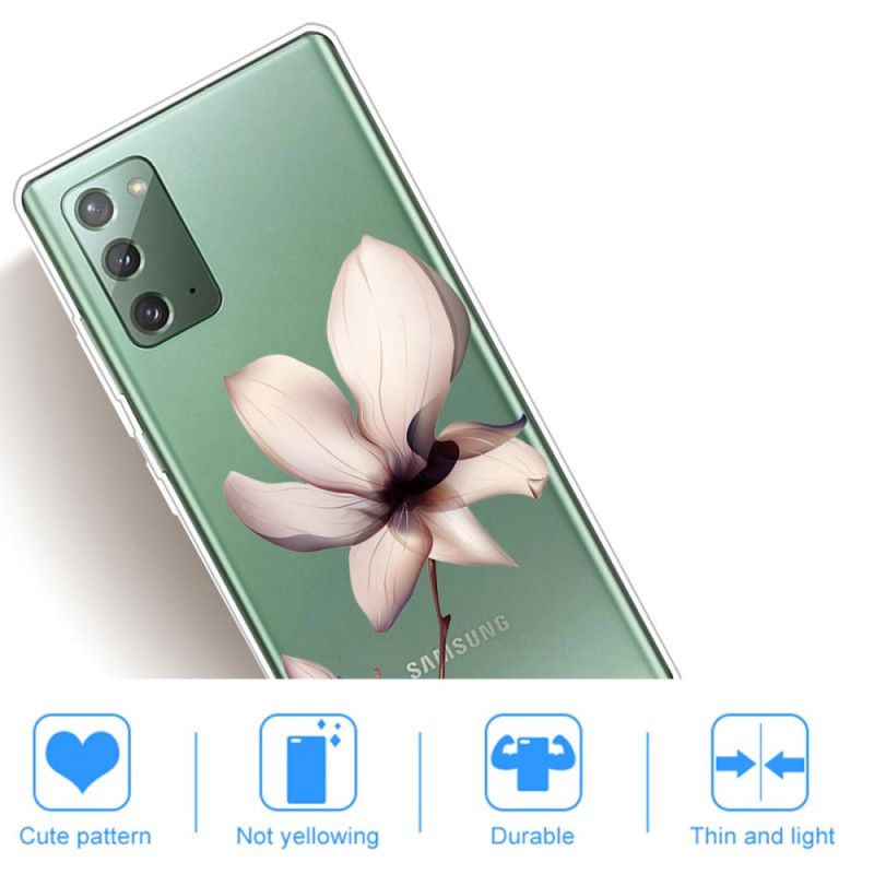 Hoesje Samsung Galaxy Note 20 Telefoonhoesje Premium Bloemen