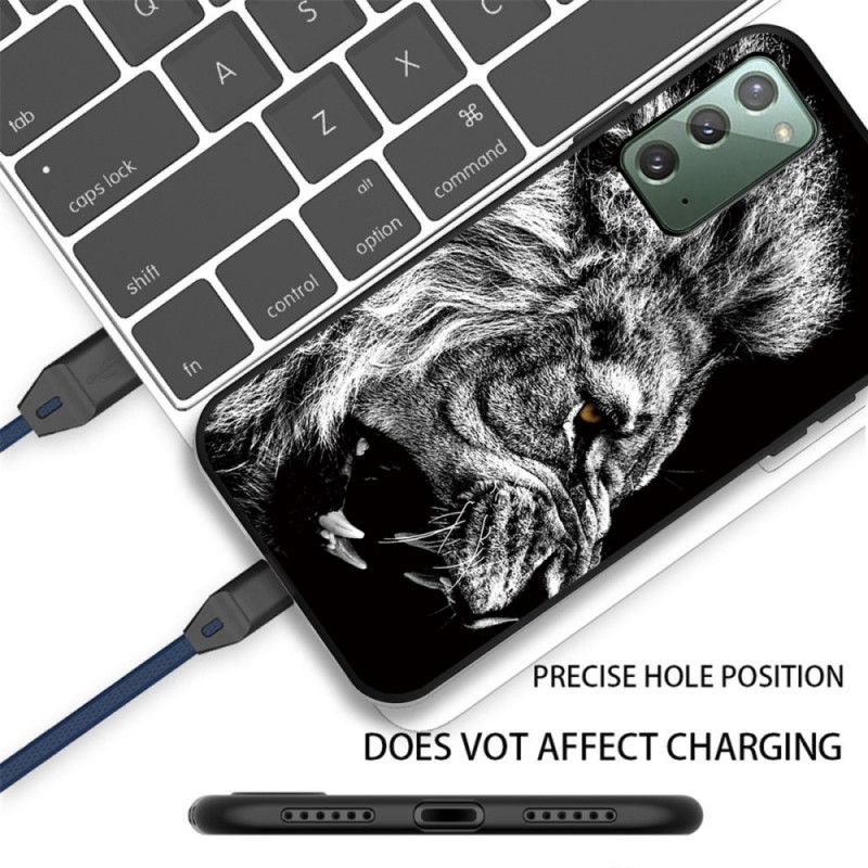 Hoesje Samsung Galaxy Note 20 Woeste Leeuw
